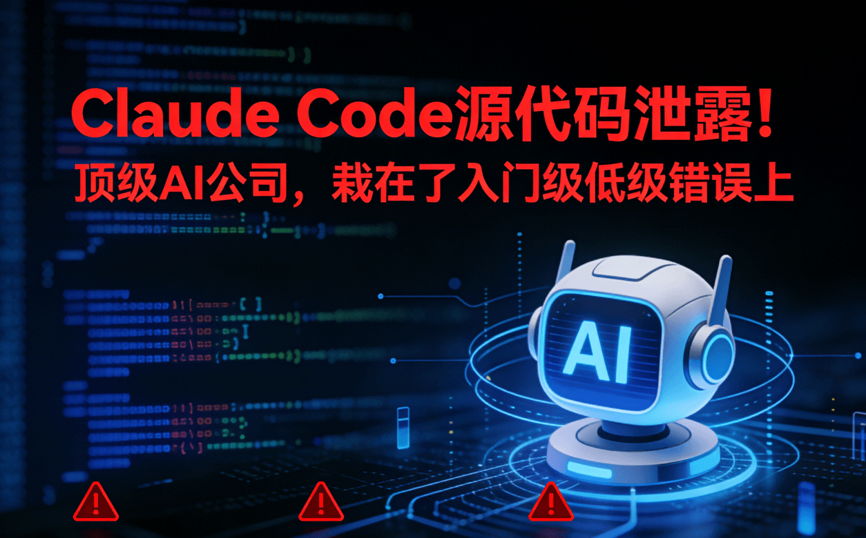 Claude Code源代码泄露!顶级AI公司,栽在了入门级低级错误上