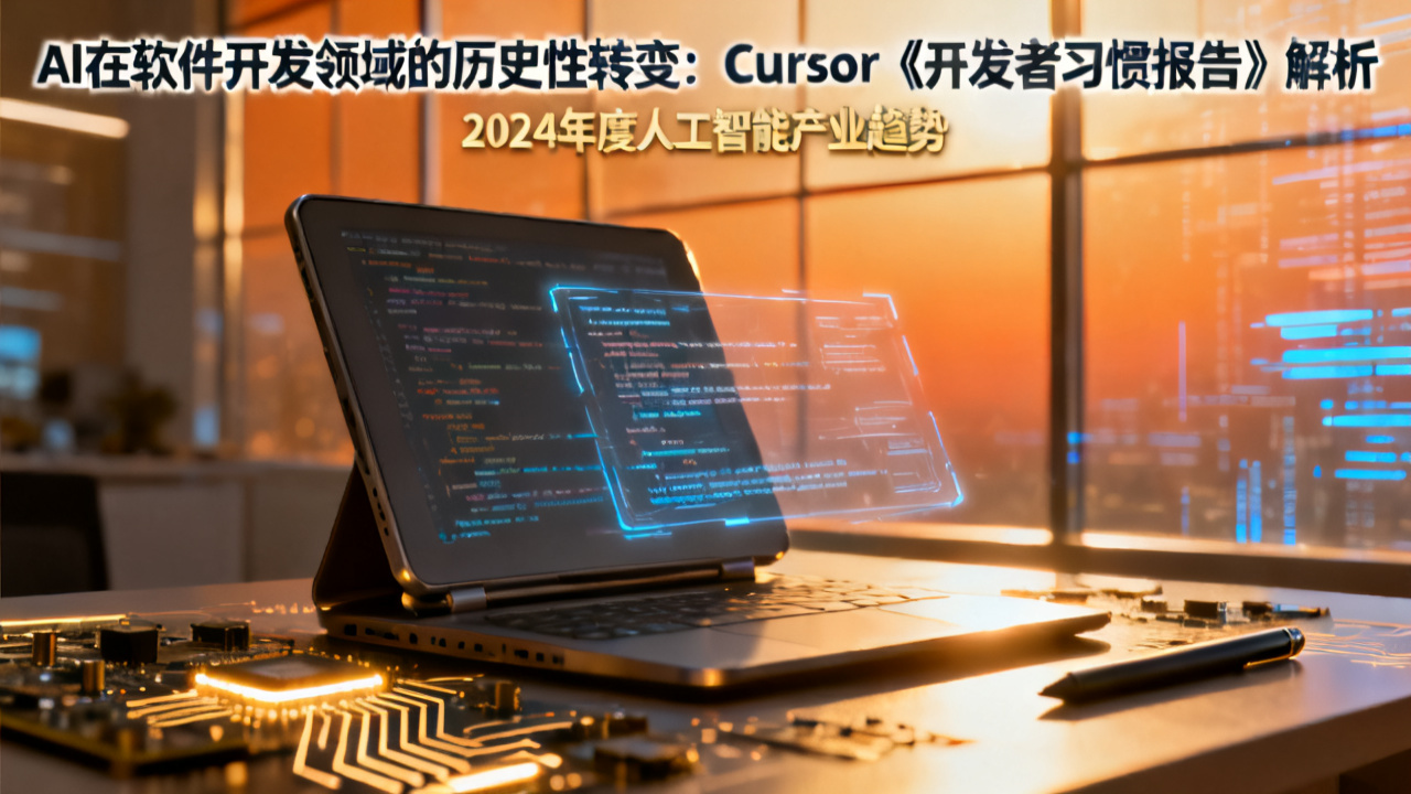 AI 在软件开发领域的历史性转变：Cursor《开发者习惯报告》解析