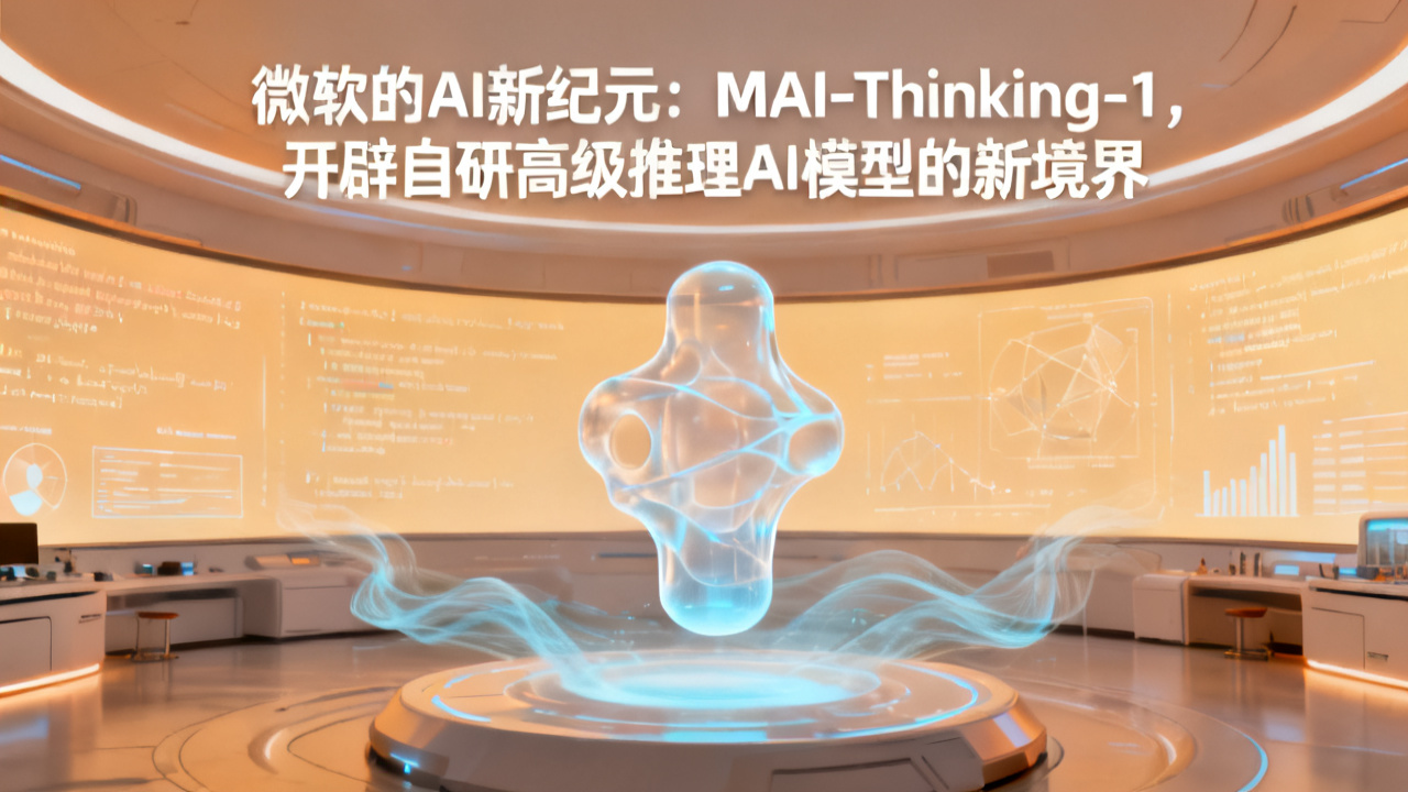 微软的AI新纪元：MAI-Thinking-1，开辟自研高级推理AI模型的新境界