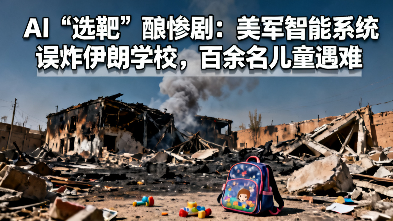 AI“选靶”酿惨剧：美军智能系统误炸伊朗学校，百余名儿童遇难