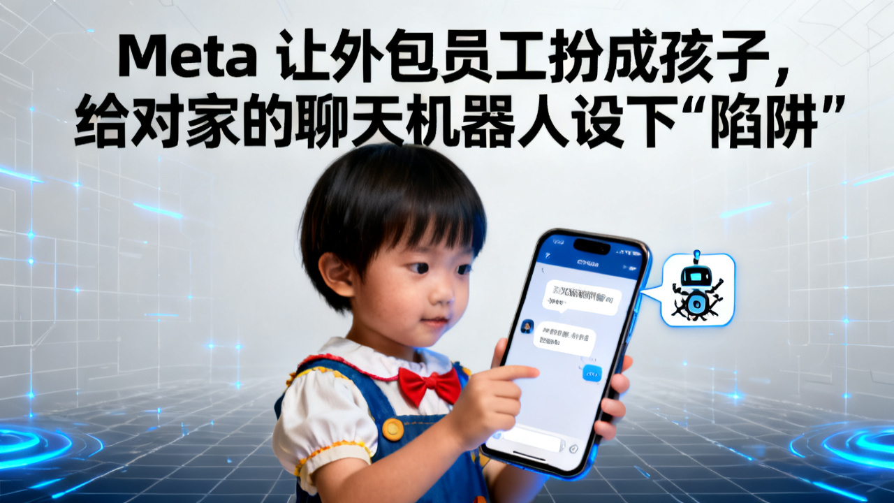 Meta 让外包员工扮成孩子,给对家的聊天机器人设下“陷阱”
