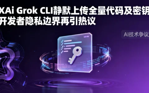xAI Grok CLI静默上传全量代码及密钥，开发者隐私边界再引热议
