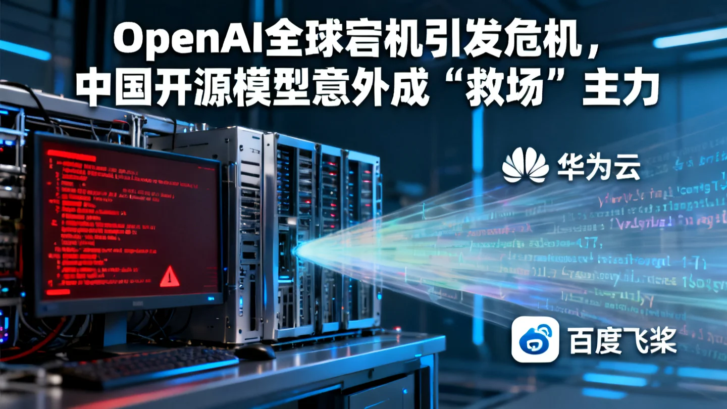 OpenAI全球宕机引发危机,中国开源模型意外成“救场”主力