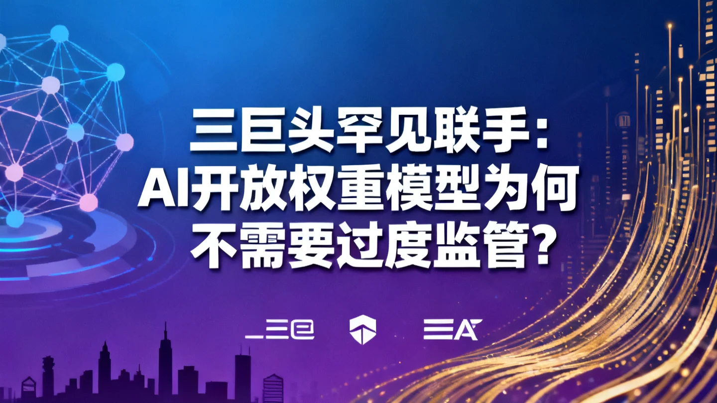 三巨头罕见联手：AI开放权重模型为何不需要过度监管？
