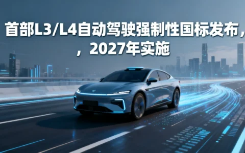 首部L3/L4自动驾驶强制性国标发布，2027年实施