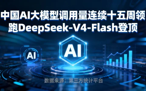 中国AI大模型调用量连续十五周领跑 DeepSeek-V4-Flash登顶