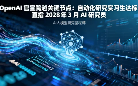 OpenAI 官宣跨越关键节点：自动化研究实习生达标，直指 2028 年 3 月 AI 研究员