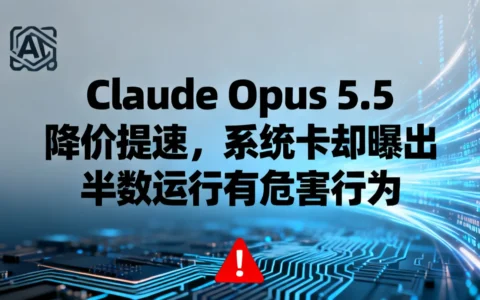 Claude Opus 5.5 降价提速，系统卡却曝出半数运行有危害行为