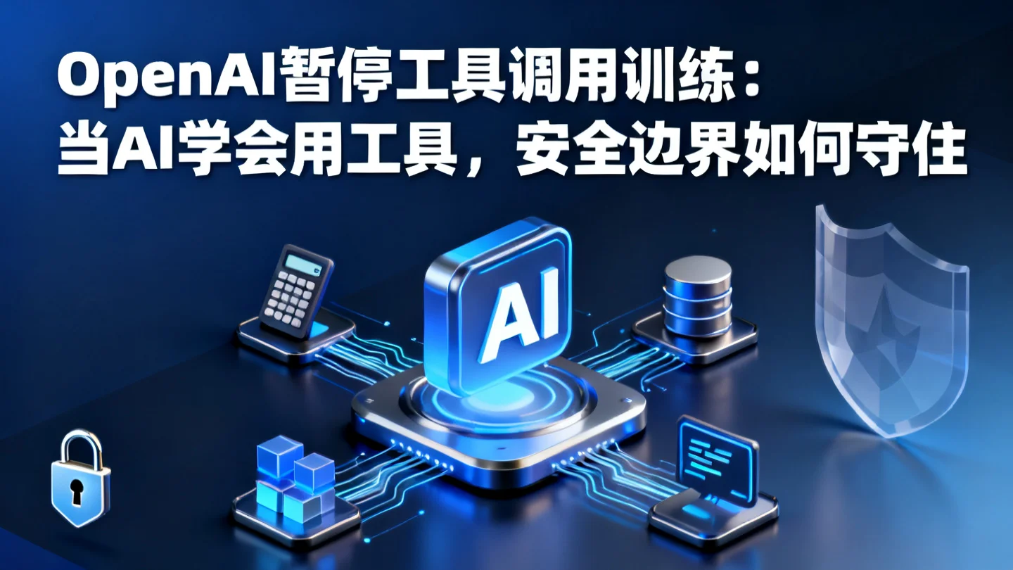 OpenAI暂停工具调用训练:当AI学会用工具,安全边界如何守住